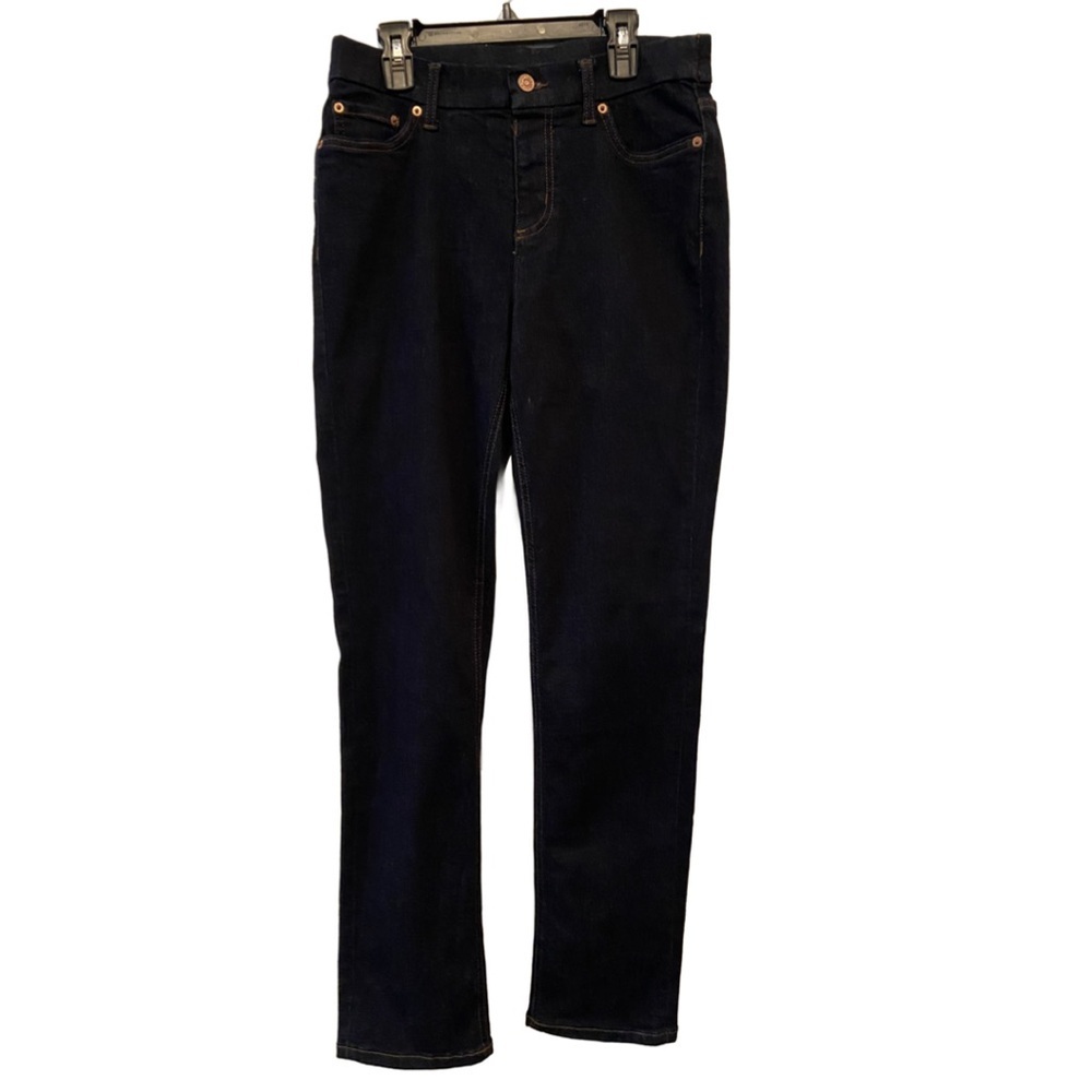 Denim & Co. Canyon Retreat Easy Stretch Pull On Slim Straight Leg Denim Jean 6 - Picture 2 of 9